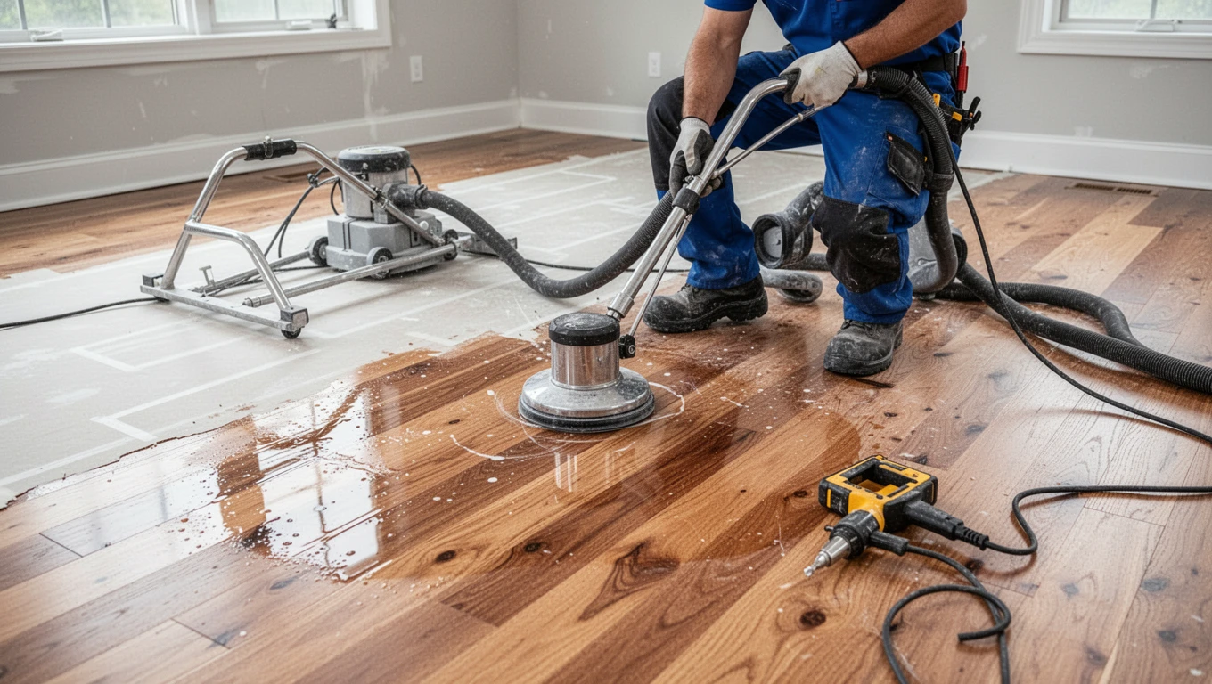 Hardwood Floor Drying